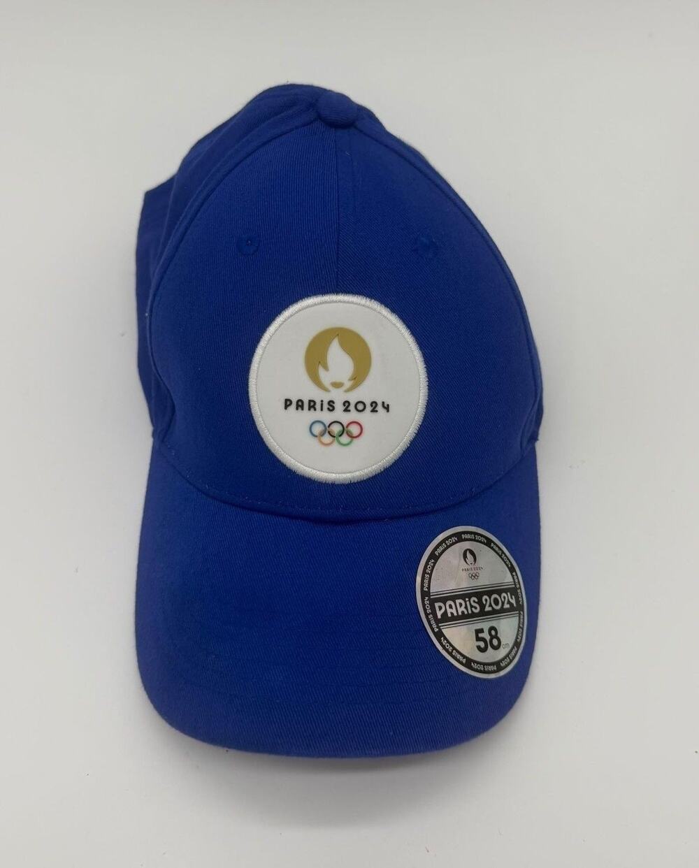 Paris 2024 Olympic Games Hat Cap Strap Back Mens 58 Blue Olympics